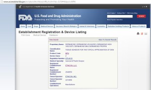 device listing for dermabond1 300x180 Device Listing for Dermabond