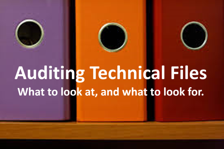 Auditing Technical Files Medical Device Academy