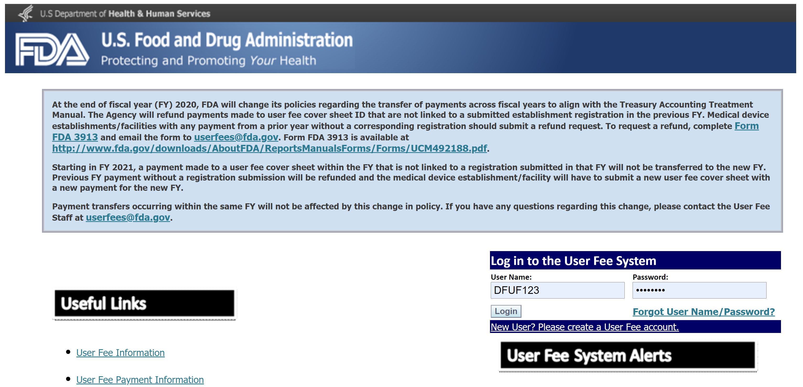 DFUF Website FDA Registration and Listing for Medical Devices