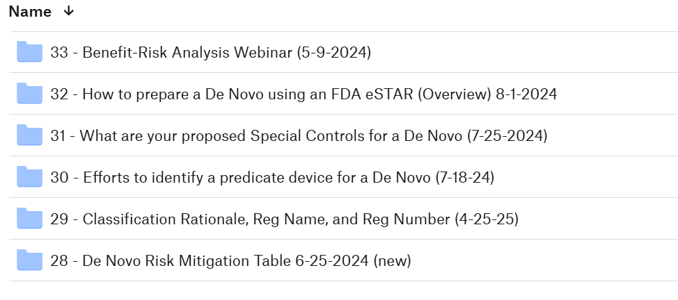 De Novo webinar bundle contents De Novo Webinar Bundle