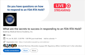 Do you have questions on how to respond to an FDA RTA Hold 300x194 Do you have questions on how to respond to an FDA RTA Hold