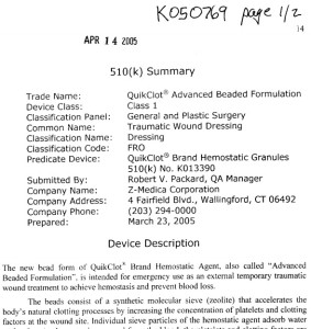 510k Summary For K050769 - Medical Device Academy