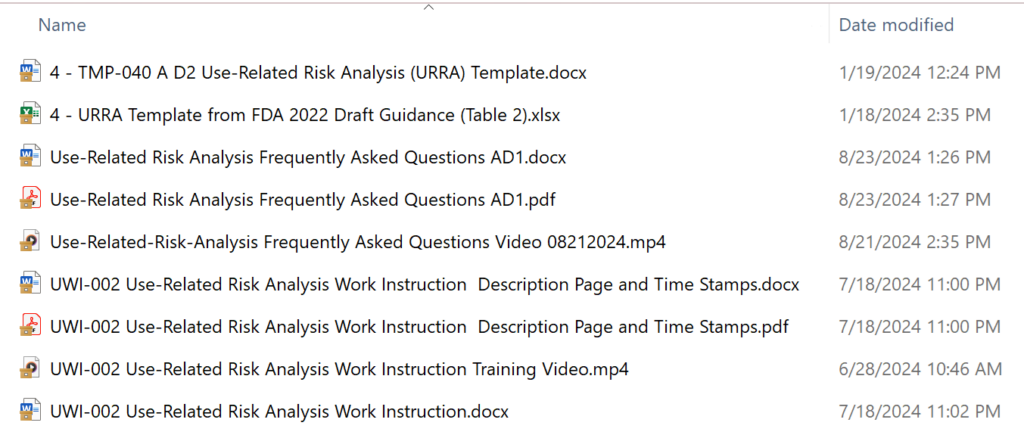 Screen Capture of Contents 1024x438 URRA Training Webinar