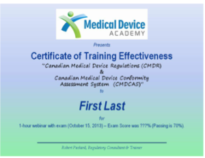 Training certificate 300x231 Training certificate