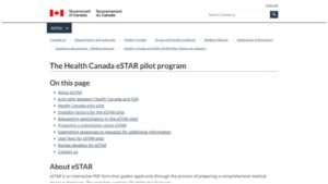 Untitled presentation 2 300x169 Health Canada announces a pilot with the FDA eSTAR template
